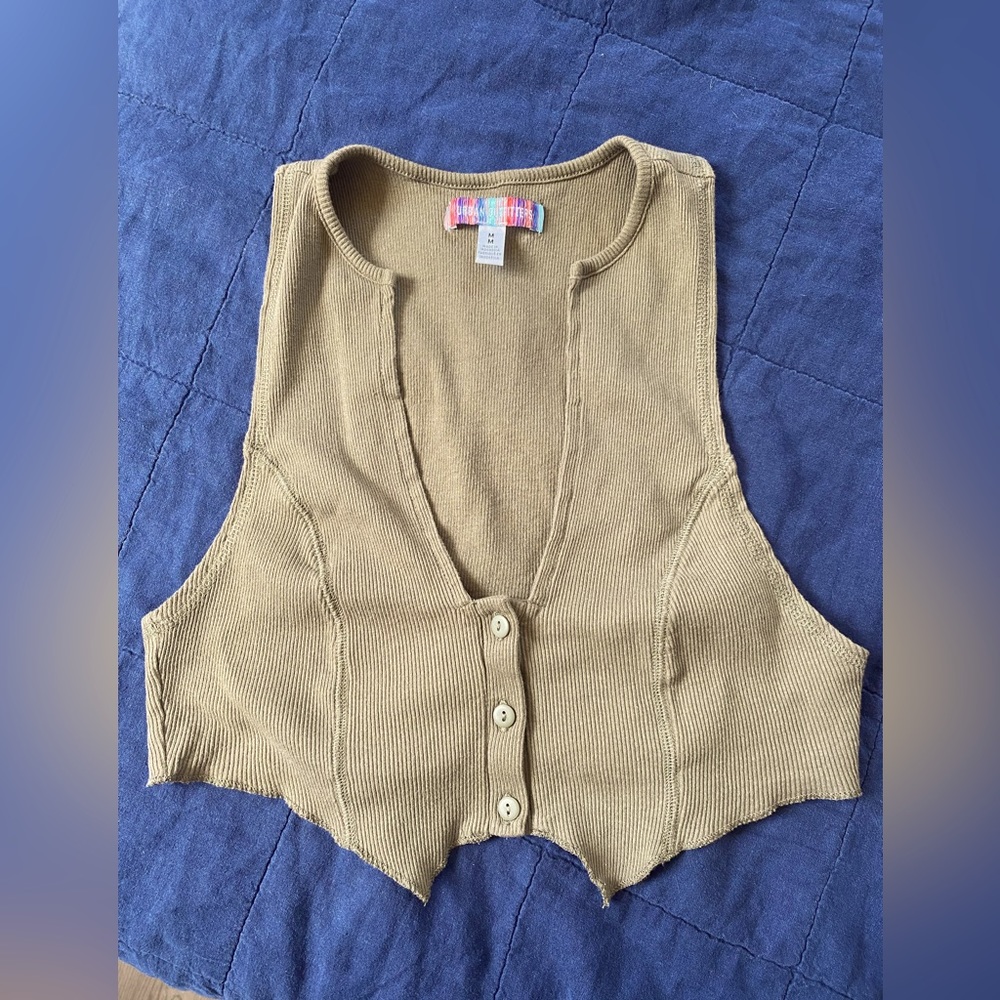 Urban Outfitters Olive Green Crop Top